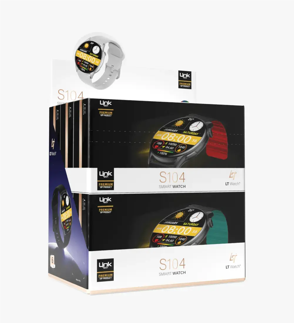 S104 Premium Amoled LT Watch Akıllı Saat 6'li Paket
